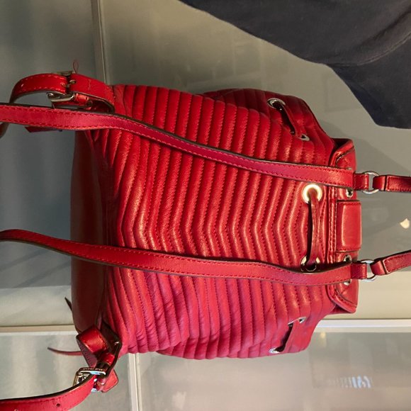 Michael Kors Red Lambskin Backpack main image 5